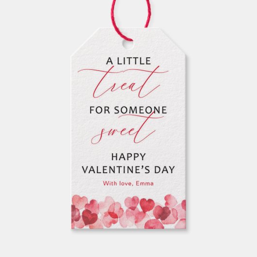 Étiquettes-cadeau Minimal Valentine Gift Tag (Devant)