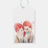 Étiquettes-cadeau Minimalisme avec un mariage de chats (Dos)