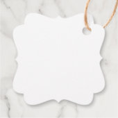 Étiquettes Cadeau Minimalist Ampersand Wedding | with Names & Date } (Dos)