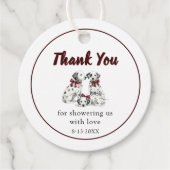 Étiquettes Cadeau Minimalist Gender Neutral Chic Dalmation  (Devant)