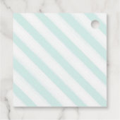 Étiquettes Cadeau Mint & Blanc Nautical Knot Love & Merci Mariage (Dos)