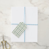 Étiquettes-cadeau Mint Plaid (With Twine)