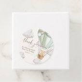 Étiquettes Cadeau Mint Teddy Bear Merci Béary Premier anniversaire (En situation)