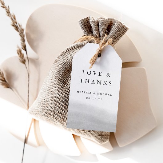 Étiquettes-cadeau Mist Mariage Merci Favoriser