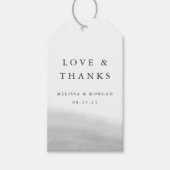 Étiquettes-cadeau Mist Mariage Merci Favoriser (Devant)