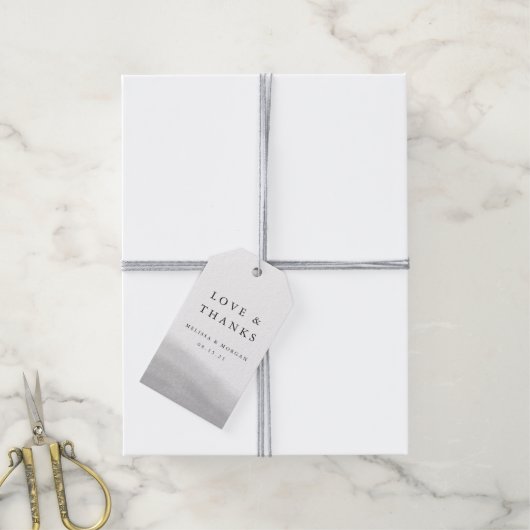 Étiquettes-cadeau Mist Mariage Merci Favoriser (Avec de la ficelle)