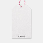 Étiquettes-cadeau Mistletoe Ghost Joyeux Noël (Dos)