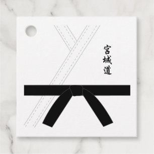 Étiquettes Cadeau Miyagi do Karate Black Belt Karate