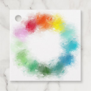 Étiquettes Cadeau Modèle Abstrait moderne coloré Ajouter un texte