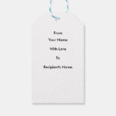 Étiquettes-cadeau Modèle d'artisanat (Dos)