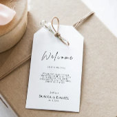 Étiquettes-cadeau Modèle de balise de mariage moderne,