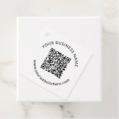Étiquettes Cadeau Modèle de code QR téléchargé avec texte modifiable (En situation)