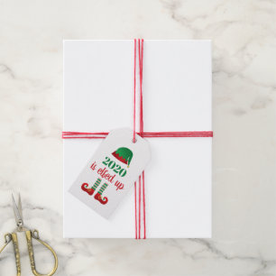 Étiquettes-cadeau Modèle de dicton de Noël drôle 2020 est Elfé
