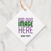 ÉTIQUETTES CADEAU MODELE DE TEXTE D'IMAGE BLANC SIMPLE ÉDITABLE MODE (Dos)