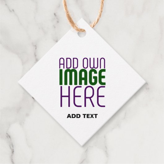 ÉTIQUETTES CADEAU MODELE DE TEXTE D'IMAGE BLANC SIMPLE ÉDITABLE MODE (Devant)