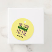 ÉTIQUETTES CADEAU MODELE DE TEXTE D'IMAGE JAUNE PASTEL ÉDITABLE MODE (En situation)
