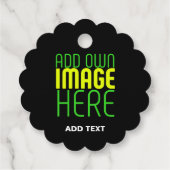 ÉTIQUETTES CADEAU MODELE DE TEXTE D'IMAGE NOIRE SIMPLE ET MODIFIABLE (Dos)