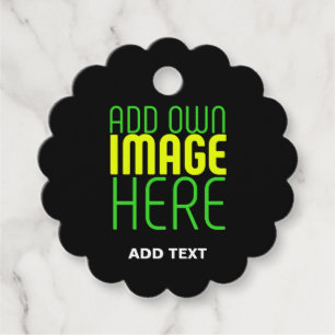 ÉTIQUETTES CADEAU MODELE DE TEXTE D'IMAGE NOIRE SIMPLE ET MODIFIABLE