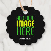 ÉTIQUETTES CADEAU MODELE DE TEXTE D'IMAGE NOIRE SIMPLE ET MODIFIABLE (Dos)