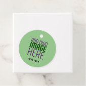 ÉTIQUETTES CADEAU MODELE DE TEXTE D'IMAGE VERT MENTHE ÉDITABLE MODER (En situation)