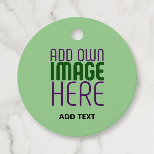 ÉTIQUETTES CADEAU MODELE DE TEXTE D'IMAGE VERT MENTHE ÉDITABLE MODER (Devant)