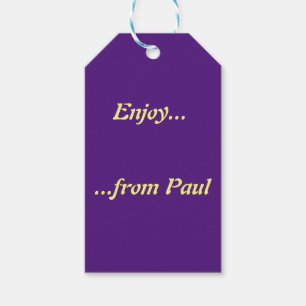 Étiquettes-cadeau Modèle d'étiquette cadeau