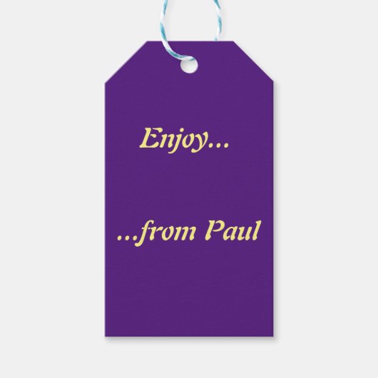 Étiquettes-cadeau Modèle d'étiquette cadeau (Devant)