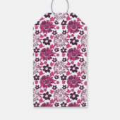 Étiquettes-cadeau Modèle floral élégant unique (Dos)