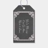 Étiquettes-cadeau Modèle - Personnaliser Arrière - plan du tableau d (Devant)