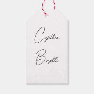 Étiquettes-cadeau Modèle simple moderne minimaliste tendance