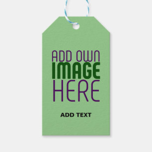 ÉTIQUETTES-CADEAU MODÈLE TEXTE D'IMAGE VERTE MINT MODERNE