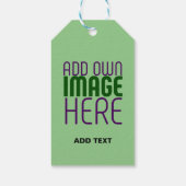 ÉTIQUETTES-CADEAU MODÈLE TEXTE D'IMAGE VERTE MINT MODERNE (Dos)