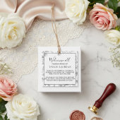 Étiquettes Cadeau Modern Botanical Wedding Welcome Minimal