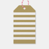 Étiquettes-cadeau Modern Merry Christmas Antique Gold Script Photo (Dos)