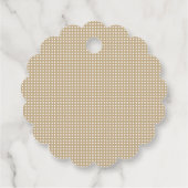 Étiquettes Cadeau Modern Minimal Gold Elegant Monogram (Dos)