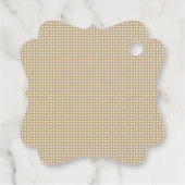 Étiquettes Cadeau Modern Minimal Gold Monogram (Dos)