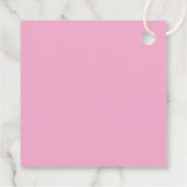 Étiquettes Cadeau Modern Minimalist Pink Birthday  (Dos)