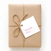 Étiquettes Cadeau Modern Minimalist Pink Birthday 