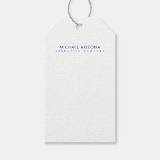 Étiquettes-cadeau Modern Minimalist Simple Plain Own Name