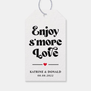 Étiquettes-cadeau Modern S’more Love Mariage Tags cadeaux