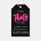 Étiquettes-cadeau Modern Talk 30 To Me 30e fête d'anniversaire Perso (Devant)