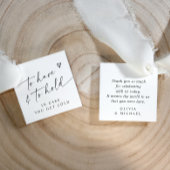 Étiquettes Cadeau Modern To Have & To Hold Handwriting Heart Wedding