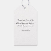 Étiquettes-cadeau Modern Watercolor Butterflies (Dos)