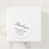 Étiquettes Cadeau Modern Wedding Bridal Shower Baby Shower Thank You (En situation)