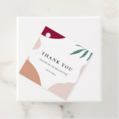 Étiquettes Cadeau Moderne abstrait formes mariage contemporain (En situation)