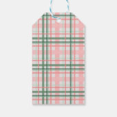 Étiquettes-cadeau Moderne classique rose vert Joyeux Noël (Dos)