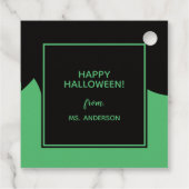 Étiquettes Cadeau Moderne Cute Frankenstein Monster Halloween (Dos)