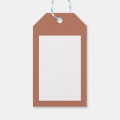 Étiquettes-cadeau moderne élégant script de Noël terre cuite (Dos)