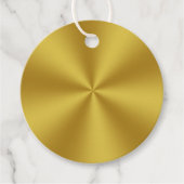 Étiquettes Cadeau Moderne Faux Gold (Devant)