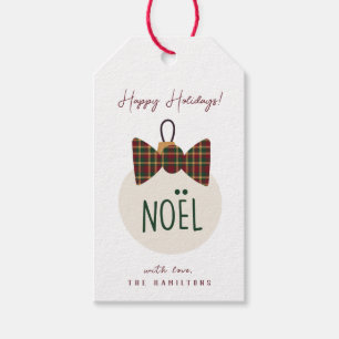 Étiquettes-cadeau Moderne Joyeux Noël Bonnes Fêtes